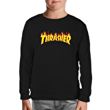 Thrasher Siyah Çocuk Sweatshirt