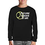 Tenis Star Future  Siyah Çocuk Sweatshirt