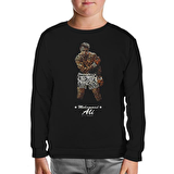 Muhammad Ali - Hard Punch Siyah Çocuk Sweatshirt