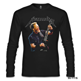 Metallica - James Guitar Siyah Erkek Sweatshirt