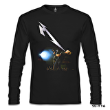 Metallica - James Light Siyah Erkek Sweatshirt