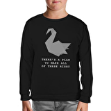 Prison Break - A Plan Siyah Çocuk Sweatshirt