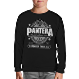 Pantera - Stronger than All Siyah Çocuk Sweatshirt