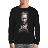 True Blood - Eric Northman Siyah Çocuk Sweatshirt