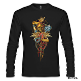 Motosiklet - Heartbeat Siyah Erkek Sweatshirt