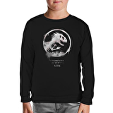 Jurassic Park - Run Siyah Çocuk Sweatshirt
