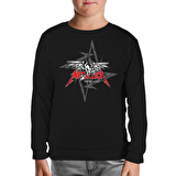 Metallica - Seek and Destroy Logo Siyah Çocuk Sweatshirt