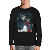 Resident Evil - Biohazard Siyah Çocuk Sweatshirt