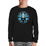 Tony Stark - Club Siyah Çocuk Sweatshirt
