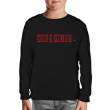 Bold Pilot Siyah Çocuk Sweatshirt