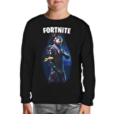 Fortnite - Data Siyah Çocuk Sweatshirt