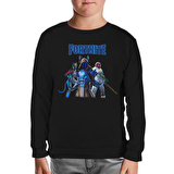 Fortnite - Ice King Siyah Çocuk Sweatshirt