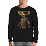Fortnite - Battle Hound Siyah Çocuk Sweatshirt