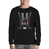 Star Wars - Darth Vader Armor Siyah Çocuk Sweatshirt