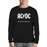 AC DC - Back in Black 2 Siyah Çocuk Sweatshirt