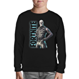 Fortnite - Skull Trooper Siyah Çocuk Sweatshirt