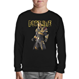 Fortnite - Ultima Knight Siyah Çocuk Sweatshirt