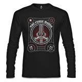 Peace and War Siyah Erkek Sweatshirt
