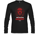 House of Cards - One Nation Siyah Erkek Sweatshirt