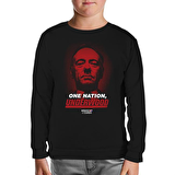 House of Cards - One Nation Siyah Çocuk Sweatshirt