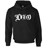 Dio - Logo Siyah Erkek Fermuarsız Kapşonlu
