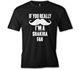 Shakira - Fan Siyah Erkek Tshirt