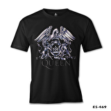 Queen Logo Siyah Erkek Tshirt