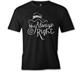 Mrs. Always Right Şapka Siyah Erkek Tshirt