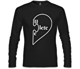 You Complete - Lete Siyah Erkek Sweatshirt