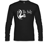 Her Sally His Jack - Sally Siyah Erkek Sweatshirt