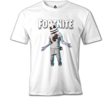 Fortnite - Marshmello II Beyaz Erkek Tshirt