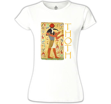 Thoth Beyaz Bayan Tshirt
