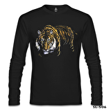 Kaplan Siyah Erkek Sweatshirt