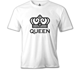 King and Queen - Queen Beyaz Erkek Tshirt