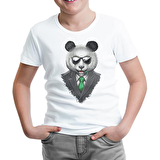 Panda - Bamboo Beyaz Çocuk Tshirt