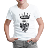 Live Like a King Beyaz Çocuk Tshirt