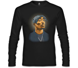 Tupac Shakur - Necklace Siyah Erkek Sweatshirt