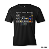 Minecraft - Periodic Table Siyah Erkek Tshirt