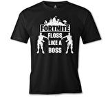 Fortnite - Like a Boss Siyah Erkek Tshirt