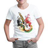 Gitar Colors Beyaz Çocuk Tshirt