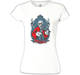 Mozart - Keman Beyaz Bayan Tshirt