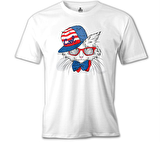 Kedi - Cool Beyaz Erkek Tshirt