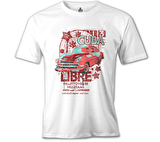 Küba - Araba Beyaz Erkek Tshirt