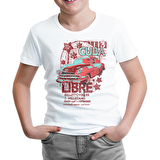 Küba - Araba Beyaz Çocuk Tshirt