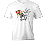 Dancing with Glasses Beyaz Erkek Tshirt