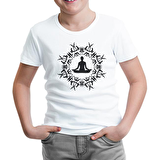 Yoga - Meditasyon Beyaz Çocuk Tshirt