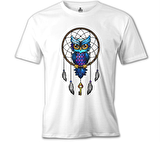 Düş Kapanı - Baykuş Beyaz Erkek Tshirt