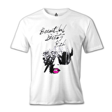 Lady Gaga - Beautiful Dirty Rich Beyaz Erkek Tshirt