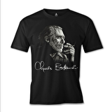 Charles Bukowski Siyah Erkek Tshirt
