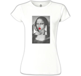 Mona Lisa - Sugar Beyaz Bayan Tshirt